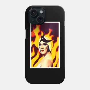 Flames on the side of my face Phone Case