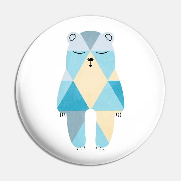 Sleepy bear Pin by Andrenko