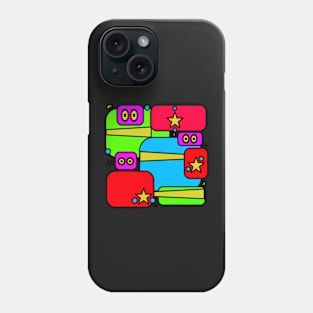 Inner child. Abstract fun design in bright colors and shapes that celebrate the child within. Phone Case