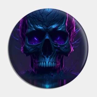 Surreal Mystic Skull Pin