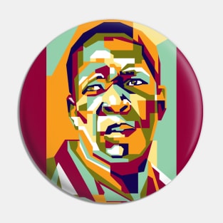 Abstract Geometric John Coltrane in WPAP Pin