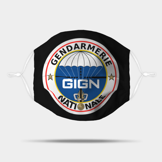 Gign National Gendarmerie Intervention Group Logo Gign Mask Teepublic Uk