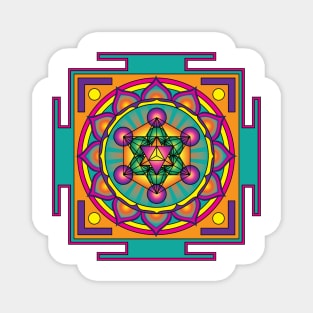 Metatron's Cube Mandala Magnet