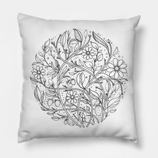 Circle Flowers Pillow