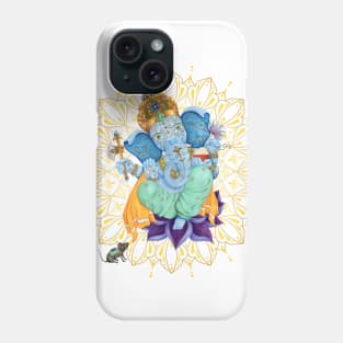 Lord Ganesha Gold Mandala - The Obstruction Destroyer Phone Case