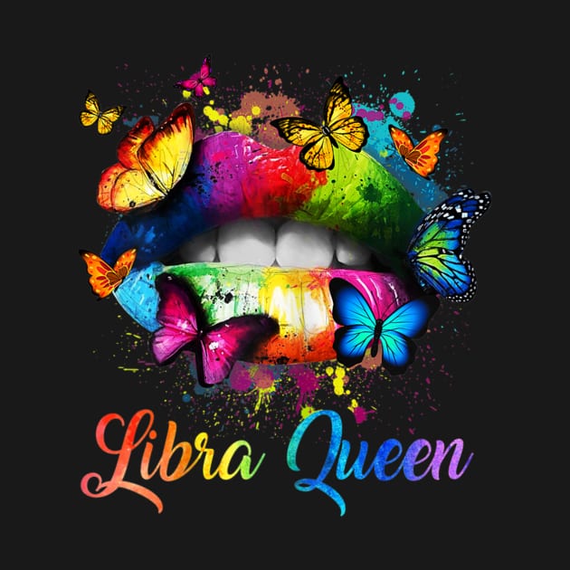 Libra Queens Lips Hippie Birthday by IainDodes