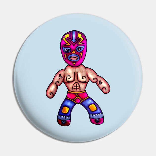 Luchador Pin by ogfx