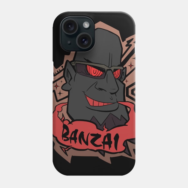 BANZAI! Goji Black Phone Case by Taibatk5