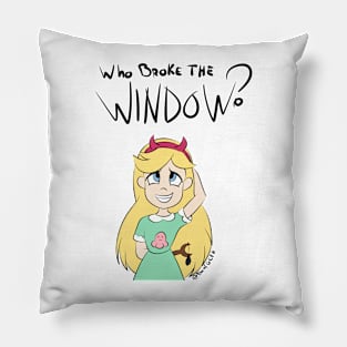 Who broke the window? - Star vs the forces of evil fanart Pillow