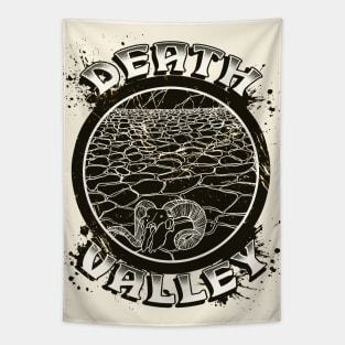 Death Valley Tourist, Vintage Distressed Tapestry