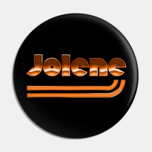 - Jolene - Retro Dolly Lyrics Design Pin