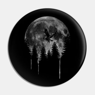 Nature, night and melting moon Pin