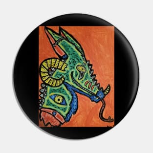 Wild creature head Pin