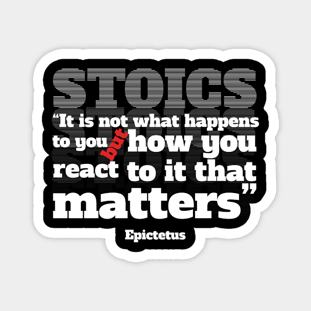 Stoic quote by Epictetus Magnet by emma17