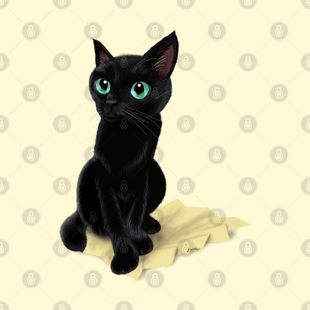 Black little kitty by BATKEI