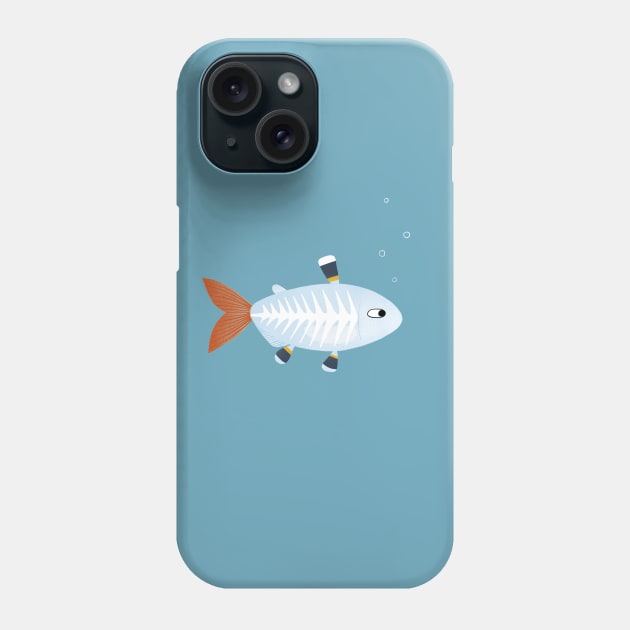 X-ray Tetra Fish Phone Case by NicSquirrell