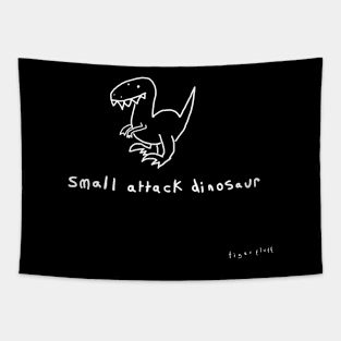 Small Attack (white) Tapestry