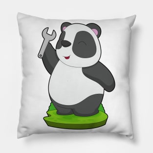 Panda Handyman Wrench Pillow