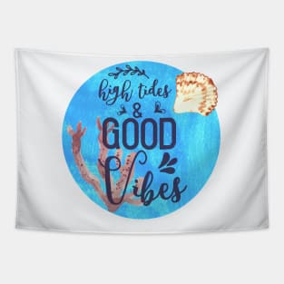 High Tides and Vibes Tapestry