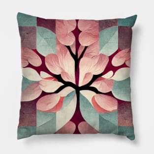 Cherry Blossom Mosaic Pillow