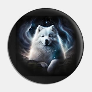 Uplifting Samoyed Pin