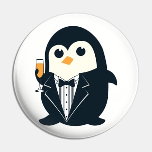 Penguin Tuxedo Tshirt Pin