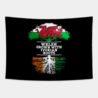 Welsh Grown With Ivorian Roots - Gift for Ivorian With Roots From Ivory Coast Tapestry