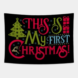 This Is My First Christmas Tapestry