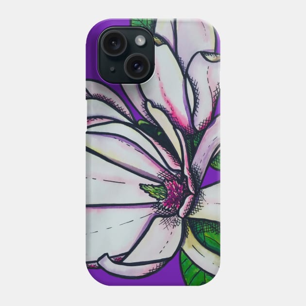 Magnolia Magic Phone Case by Kirsty Topps