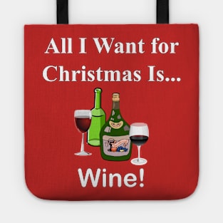 Christmas Wine Tote