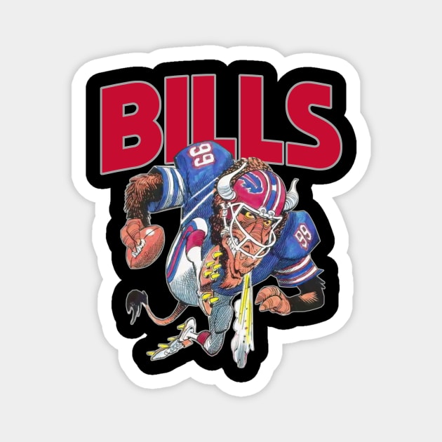 Buffalo Bills Vintage Magnet by Trazzo