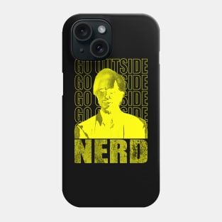 vintage yellow - Go Outside Nerd Phone Case