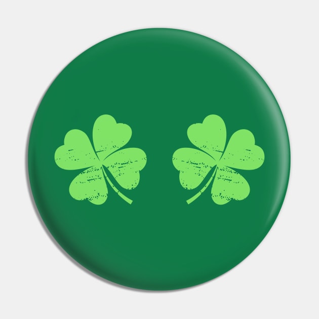 Lucky Irish Shamrocks Boobs Pin by MasliankaStepan