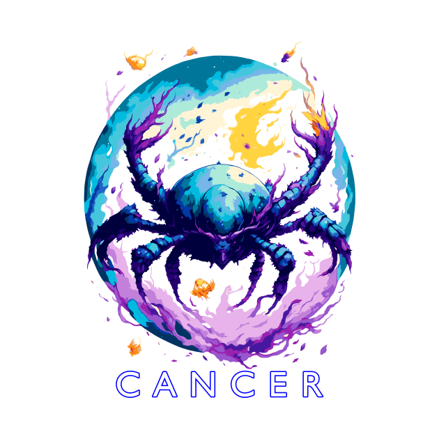 Zodiac sign Cancer T-shirt by Emotiondesign