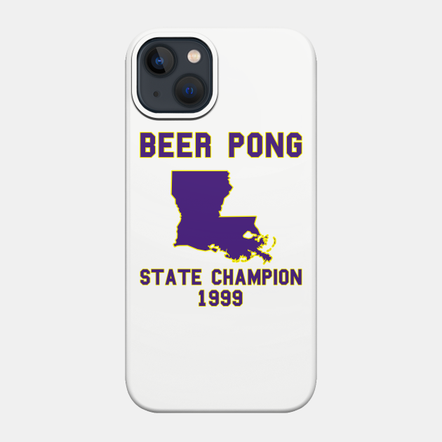 Vintage Louisiana Beer Pong State Champion - Louisiana - Phone Case