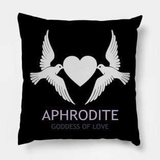 Aphrodite Greek Goddess of Love and Beauty Dove Symbol Pillow