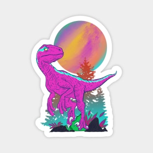 Retro Raptor Magnet