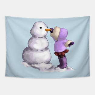 Snow Friend Tapestry