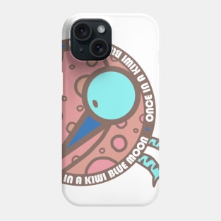 Once in a Kiwi Blue Moon (Orange) Phone Case