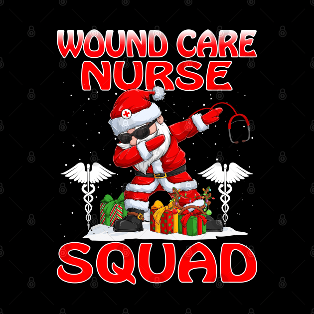 Christmas Wound Care Nurse Squad Reindeer Pajama Dabing Santa by intelus