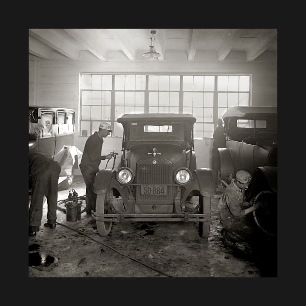 Auto Body Shop, 1926. Vintage Photo by historyphoto