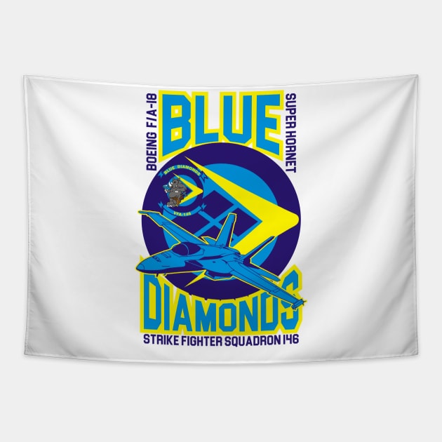 VFA-146 Blue Diamonds Tapestry by MBK