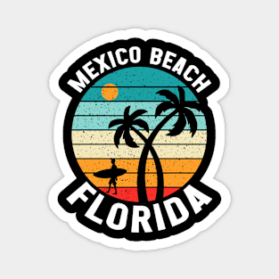 Vintage Mexico Beach Florida Vacation Magnet