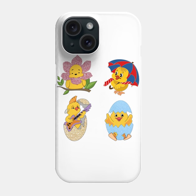 Easter stickers set, I was born, Easter Day, face mask for kids, my first Easter Phone Case by PrimeStore