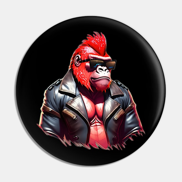 Rock Gorilla Pin by  Colorful&Goldie