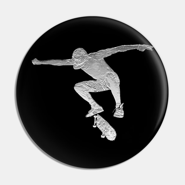 Skateboarder Pin by letnothingstopyou