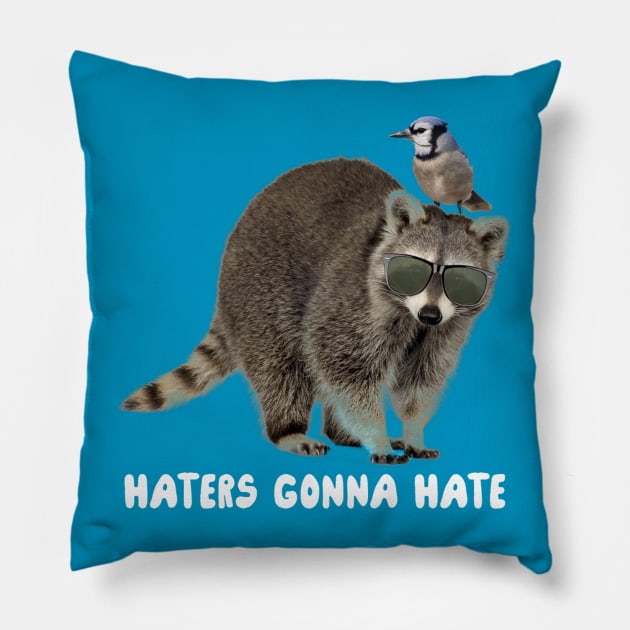 Haters Gonna Hate Pillow by MeanDean