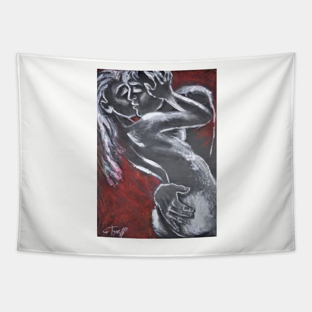 Lovers - HOT NIGHT 4 Tapestry by CarmenT