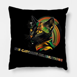 Proud Legacy: The Black History African Cat Pillow