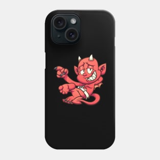 Red devil lying down Phone Case